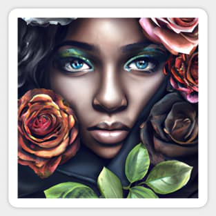 Black Girl Beauty Sticker